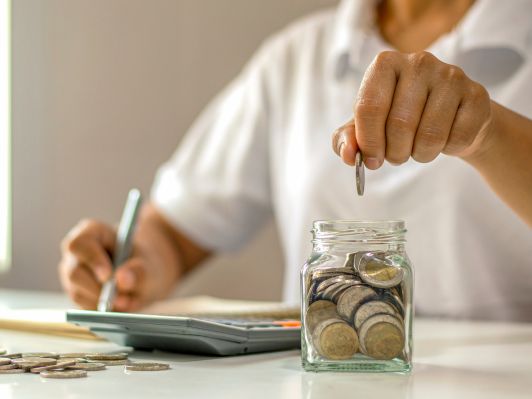 Jar for 1 Penny Money Saving Challenge