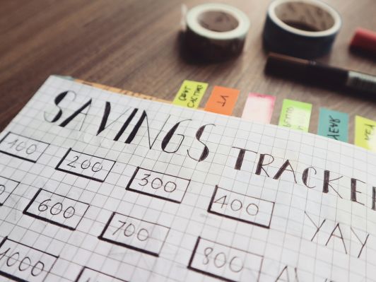 Create a savings chart for the 52 week money challenge